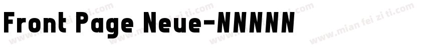 Front Page Neue字体转换